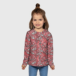 Лонгслив детский Ацтеки и звери, цвет: 3D-принт — фото 2