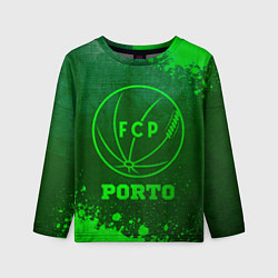 Лонгслив детский Porto - green gradient, цвет: 3D-принт