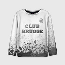 Детский лонгслив Club Brugge - white gradient посередине