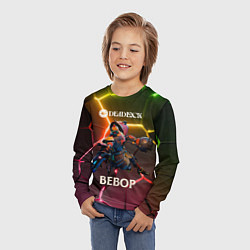 Лонгслив детский Deadlock Bebop неоновые плиты, цвет: 3D-принт — фото 2