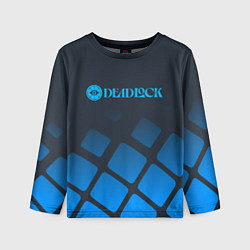 Лонгслив детский Deadlock синий логотип, цвет: 3D-принт