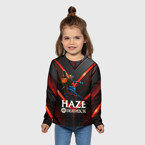 Детский лонгслив Deadlock Haze Мгла / 3D-принт – фото 5