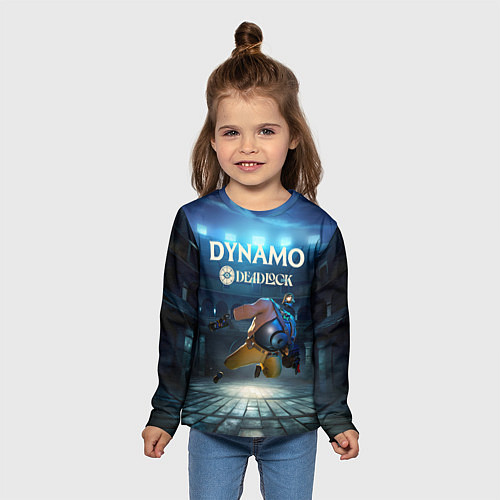 Детский лонгслив Deadlock Динамо / 3D-принт – фото 5