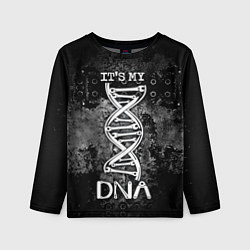 Лонгслив детский Its my DNA, цвет: 3D-принт