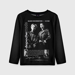 Лонгслив детский Depeche Mode Black Celebration 1986, цвет: 3D-принт