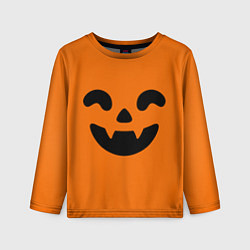 Лонгслив детский Весёлая тыква верх, цвет: 3D-принт