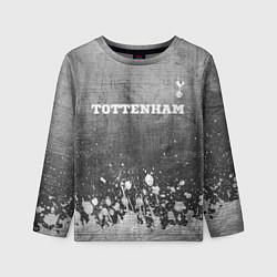 Детский лонгслив Tottenham - grey gradient посередине