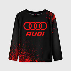 Лонгслив детский Audi - red gradient, цвет: 3D-принт