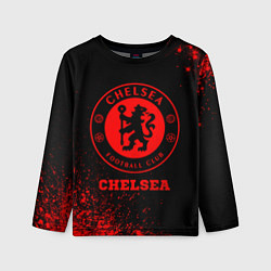 Лонгслив детский Chelsea - red gradient, цвет: 3D-принт