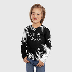 Лонгслив детский Ъуъ съука пламя, цвет: 3D-принт — фото 2
