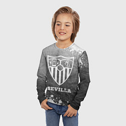 Лонгслив детский Sevilla - grey gradient, цвет: 3D-принт — фото 2