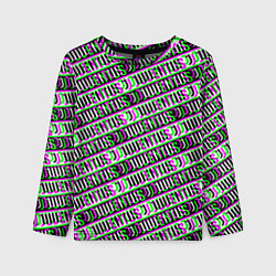 Лонгслив детский Juventus glitch pattern, цвет: 3D-принт