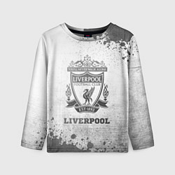 Лонгслив детский Liverpool - white gradient, цвет: 3D-принт