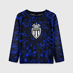 Лонгслив детский Monaco blue energy, цвет: 3D-принт
