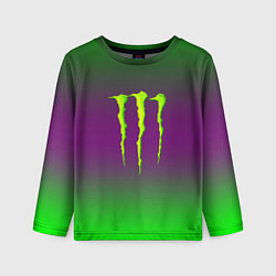 Лонгслив детский Monster energy gradient, цвет: 3D-принт