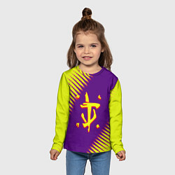 Лонгслив детский Doom абстракция, цвет: 3D-принт — фото 2