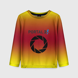 Лонгслив детский Portal 2 gradient, цвет: 3D-принт