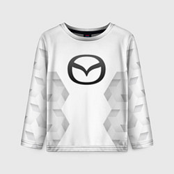 Лонгслив детский Mazda white poly, цвет: 3D-принт