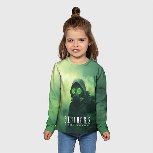 Детский лонгслив Stalker 2 сердце Чернобыля / 3D-принт – фото 5