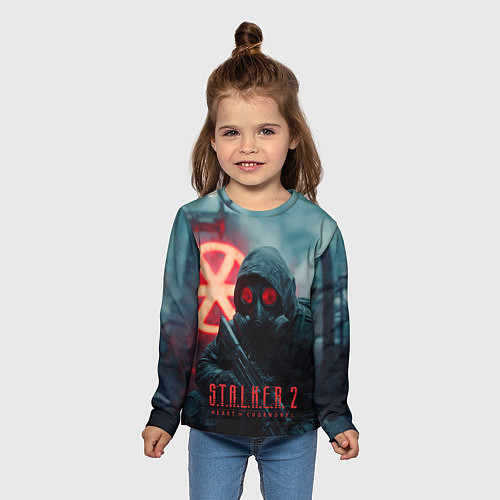 Детский лонгслив Stalker 2 зараженная зона / 3D-принт – фото 5