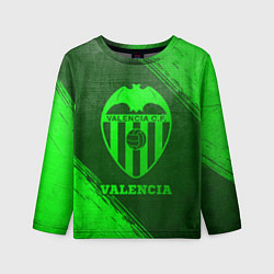 Лонгслив детский Valencia - green gradient, цвет: 3D-принт
