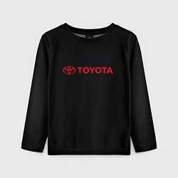 Лонгслив детский Toyota red logo auto, цвет: 3D-принт