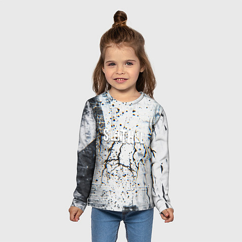 Детский лонгслив Silenthill текстура глитч / 3D-принт – фото 5