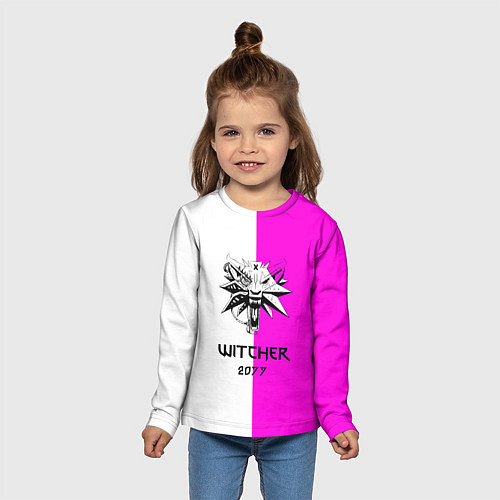 Детский лонгслив The Witcher line / 3D-принт – фото 5