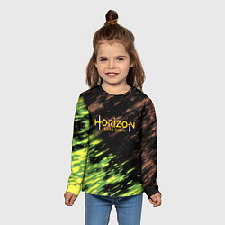 Лонгслив детский Horizon: Zero Dawn краски, цвет: 3D-принт — фото 2