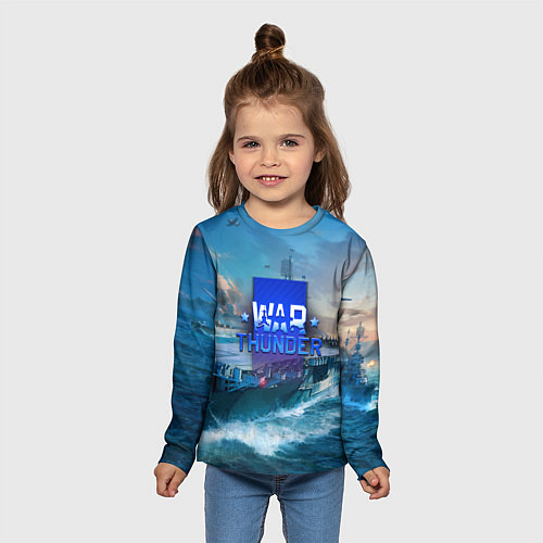 Детский лонгслив War Thunder ship / 3D-принт – фото 5