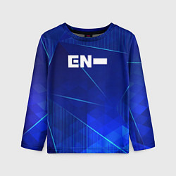Лонгслив детский Enhypen blue poly, цвет: 3D-принт