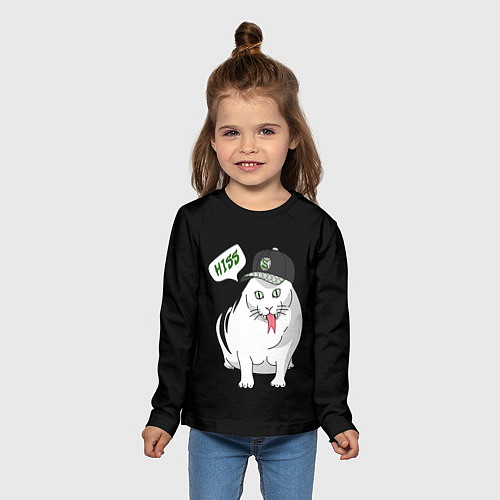 Детский лонгслив Котозмей - Бендер / 3D-принт – фото 5