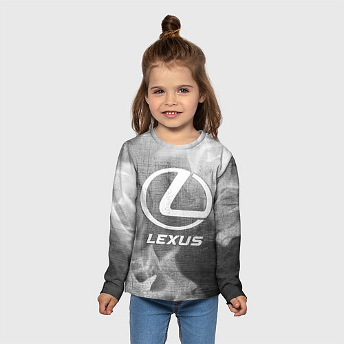 Детский лонгслив Lexus - grey gradient / 3D-принт – фото 5