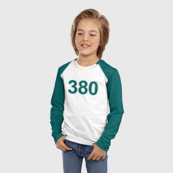 Лонгслив детский Игра в кальмара 380, цвет: 3D-принт — фото 2