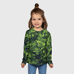 Лонгслив детский Камуфляж армейский зеленый, цвет: 3D-принт — фото 2