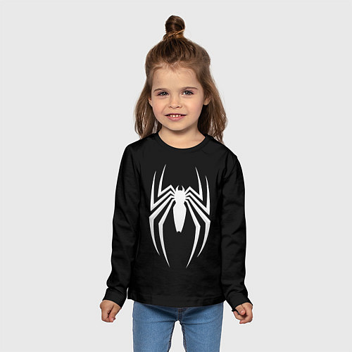Детский лонгслив Black SpiderMan / 3D-принт – фото 5
