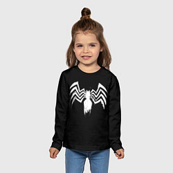 Лонгслив детский Venom - logo, цвет: 3D-принт — фото 2