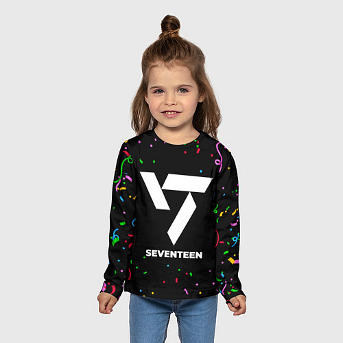 Детский лонгслив Seventeen конфети / 3D-принт – фото 5