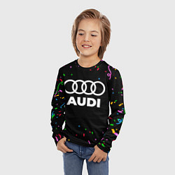Лонгслив детский Audi конфети, цвет: 3D-принт — фото 2