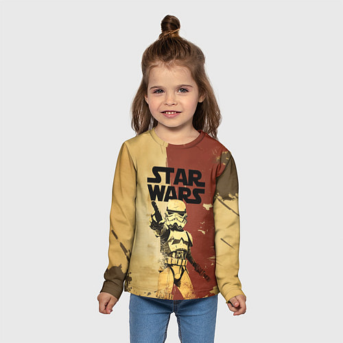 Детский лонгслив Звездные войны - клон / 3D-принт – фото 5