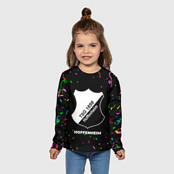 Лонгслив детский Hoffenheim конфети, цвет: 3D-принт — фото 2