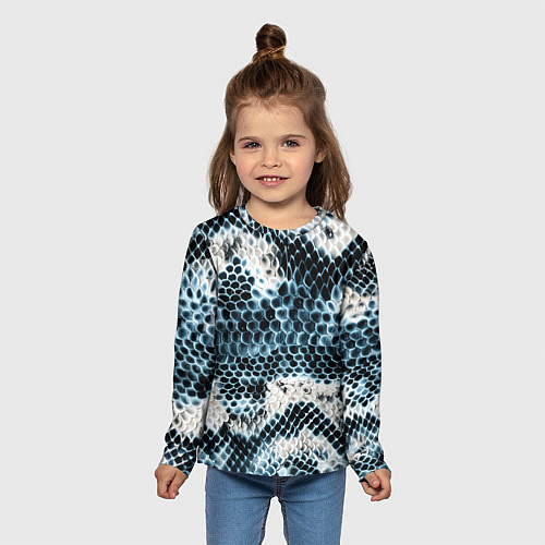 Детский лонгслив Змеиный тренд / 3D-принт – фото 5