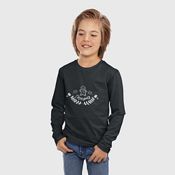 Лонгслив детский Новогодняя Полина мелом, цвет: 3D-принт — фото 2