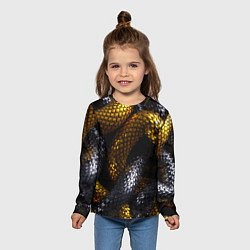 Лонгслив детский Звенья одной цепи, цвет: 3D-принт — фото 2