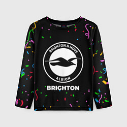 Лонгслив детский Brighton конфети, цвет: 3D-принт