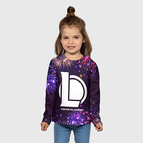 Детский лонгслив Праздничный League of Legends / 3D-принт – фото 5