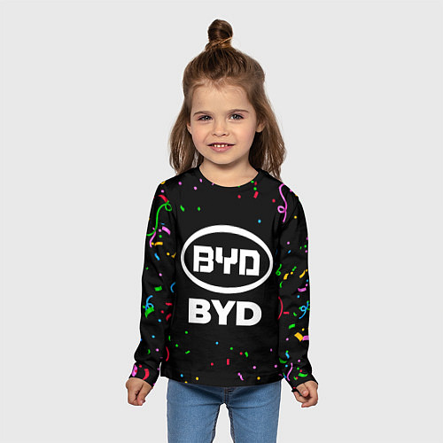 Детский лонгслив BYD конфети / 3D-принт – фото 5