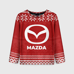 Лонгслив детский Новогодний Mazda, цвет: 3D-принт
