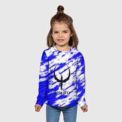 Лонгслив детский Quake огненные краски, цвет: 3D-принт — фото 2