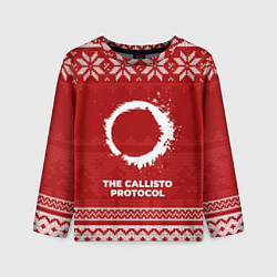 Лонгслив детский Новогодний The Callisto Protocol, цвет: 3D-принт